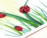 Quilled Ladybug Card