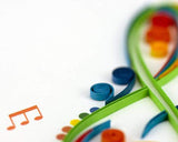 Quilled Treble Clef Greeting Card