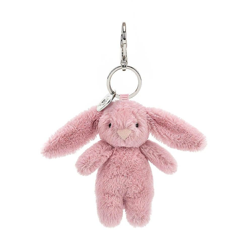  bashful Bunny bag うさぎ　バッグ JellyCat Bashful Bunny Tulip Bag Charm Plush Toy — Pearl Grant