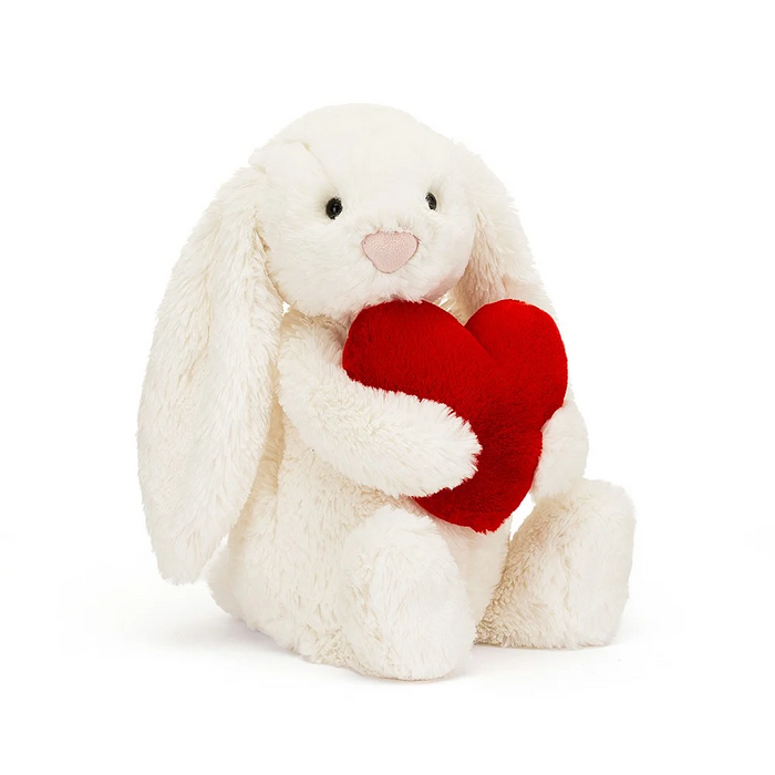 JellyCat Bashful Red Love Heart Bunny Original Plush Toy