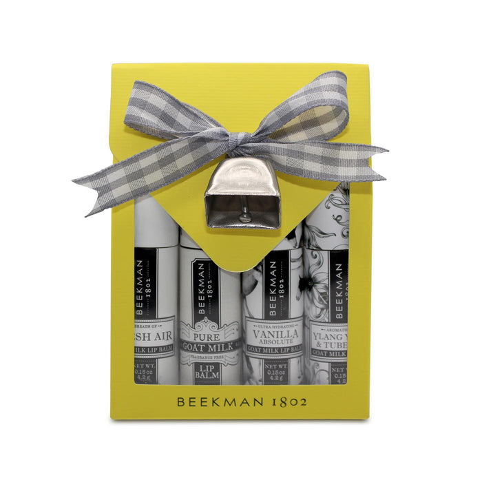 Beekman 1802 Christmas Kisses 4pc Lip Balm Set