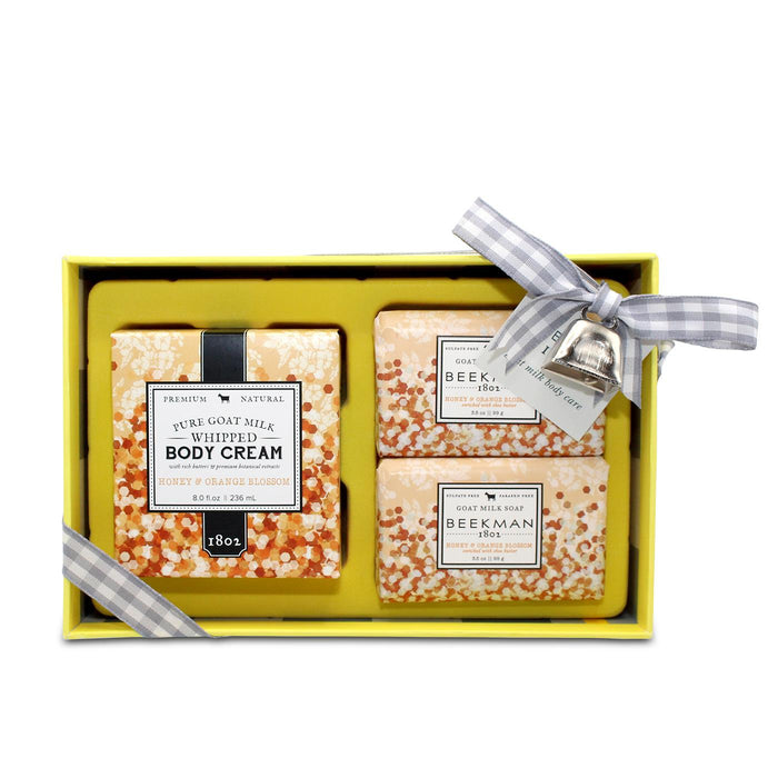 Beekman 1802 Holiday Bells Honey Orange Blossom Bodycare Trio
