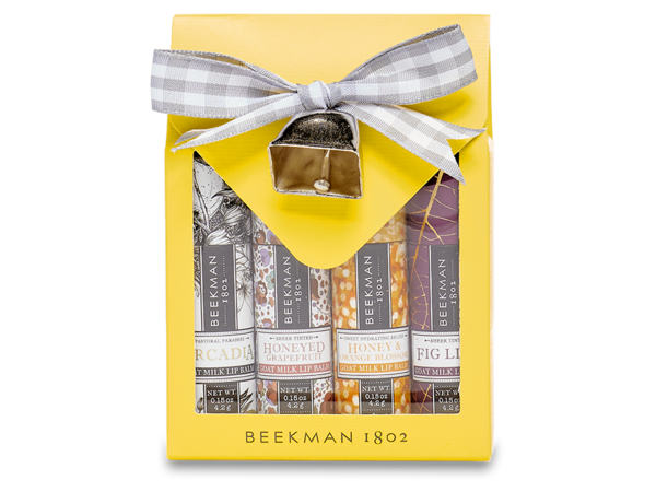 Beekman 1802 Under the Misletoe 4 piece Tinted Lip Balm Set