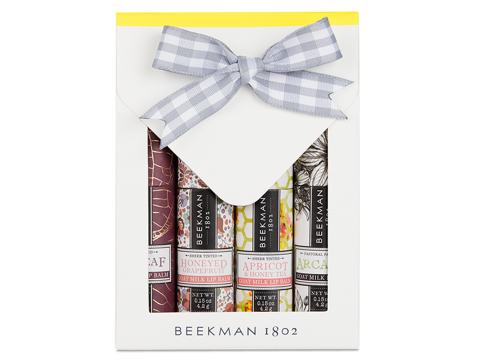 Beekman 1802 Winter Blooms 4-Piece Lip Balm Set