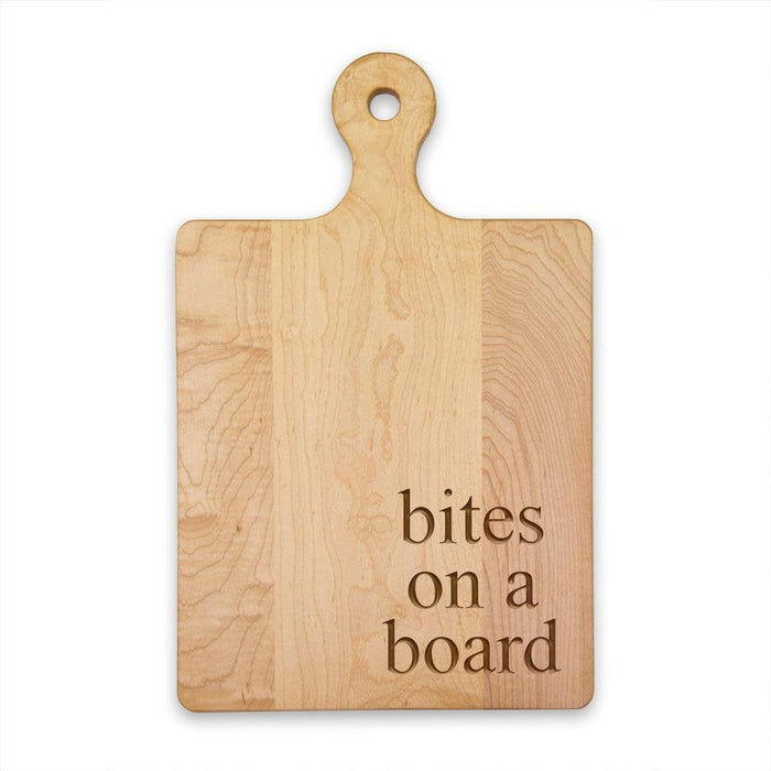 Bites on a Board Maple Wood Cutting & Cheeseboard 16"x10"