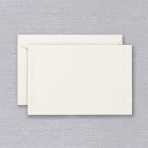 Crane Paper Blind Triple Debossed Framed Ecru Boxed Cards