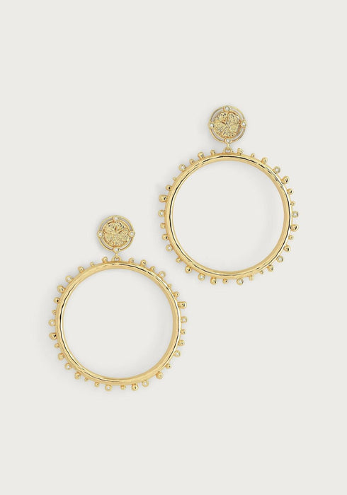 Butterfly Coin Molten Hoops