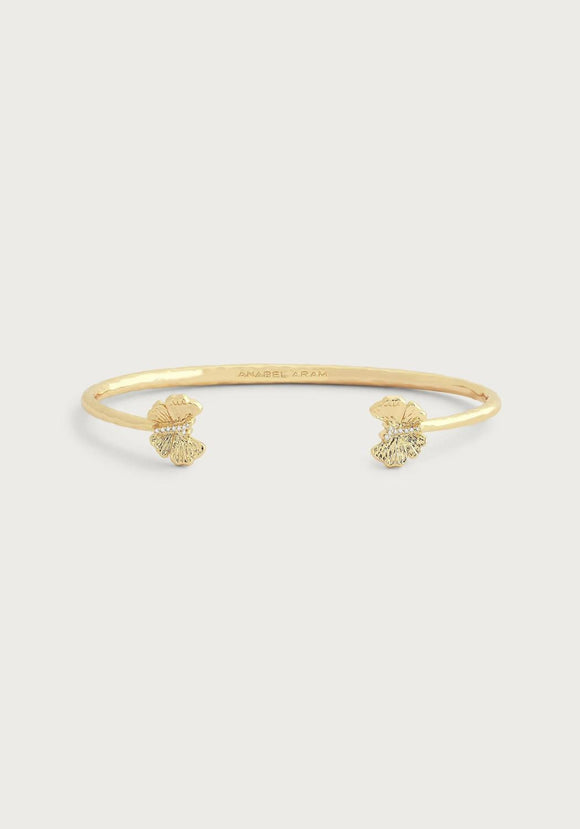 Butterfly Gold Bangle Bracelet