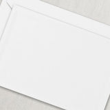 Crane Paper Blind Triple Debossed Framed Pearl White Boxed Cards