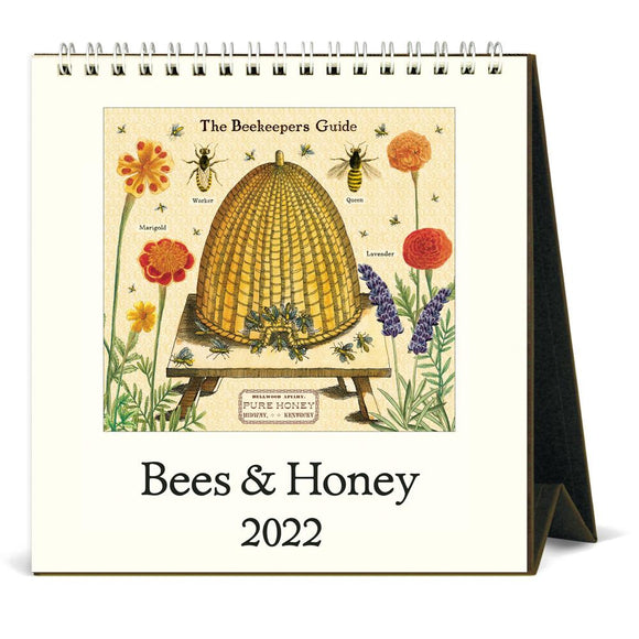 Cavallini 2022 Easel Calendar: Bees and Honey