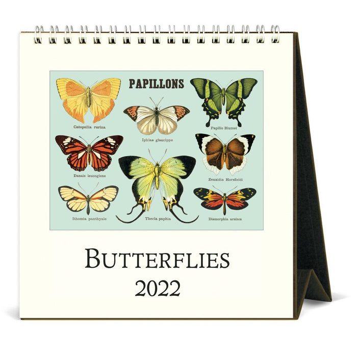 Cavallini 2022 Easel Calendar: Butterflies