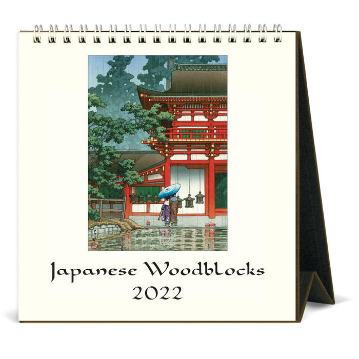 Cavallini 2022 Easel Calendar: Japanese Woodblocks