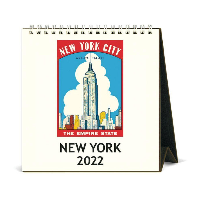 Cavallini 2022 Easel Calendar: New York