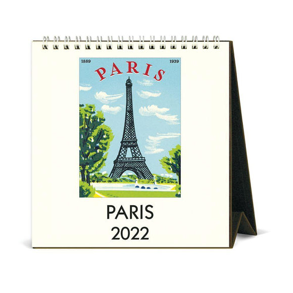 Cavallini 2022 Easel Calendar: Paris