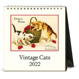 Cavallini 2022 Easel Calendar: Vintage Cats
