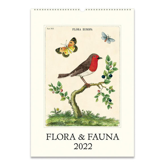 Cavallini 2022 Wall Calendar: Flora and Fauna