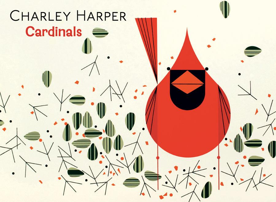 Charley Harper: Cardinals Boxed Notecards