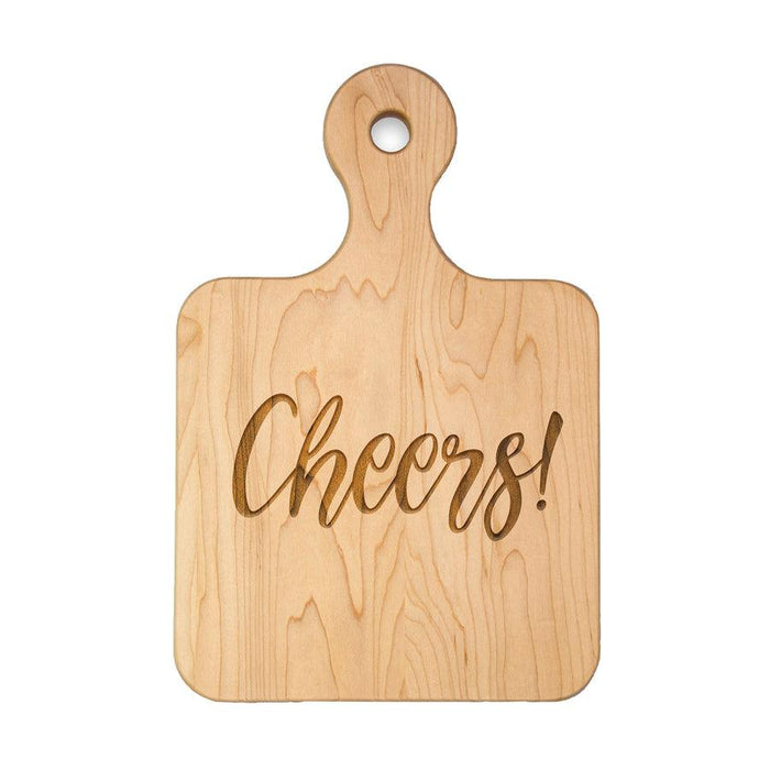 Cheers Maple Wood Cutting & Cheeseboard 12"x8"