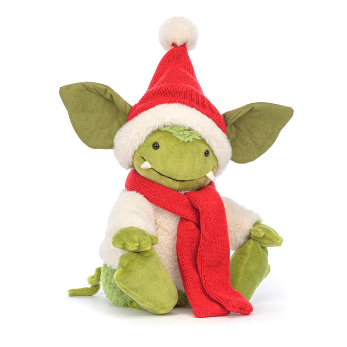 JellyCat Christmas Grizzo Plush Toy