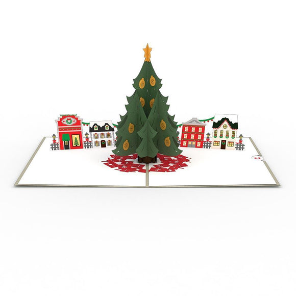 Christmas Tree Village 3D Pop Up card
