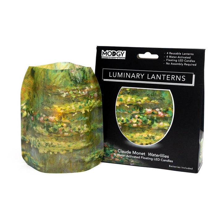 Claude Monet Waterlilies Luminary Lanterns