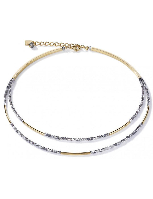 Coeur de Lion 2 Tier Necklace Gold and Silver