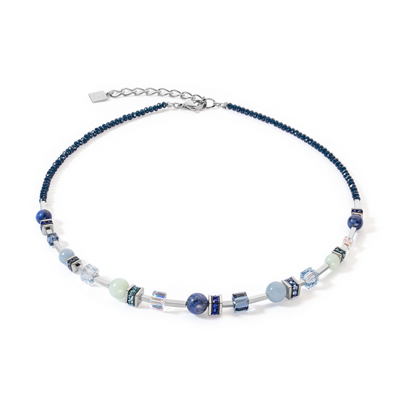 Coeur de Lion Atlantis Spheres Necklace silver-blue