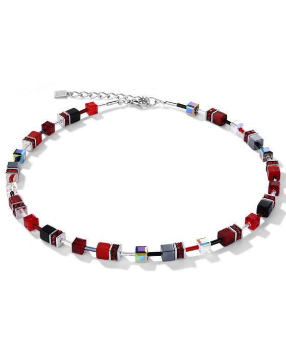 Coeur de Lion Cateye Hematite Necklace in Red