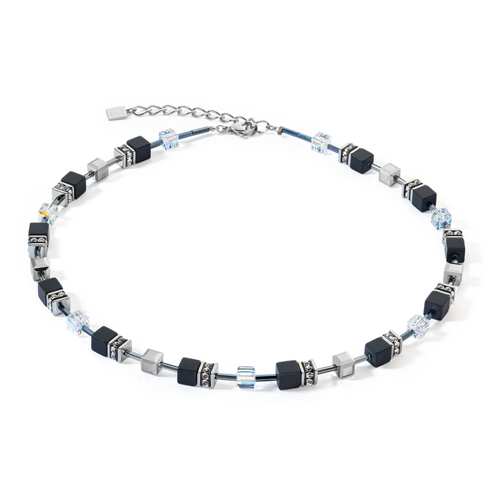 Coeur de Lion GeoCUBE Iconic Precious Onyx necklace crystal-black