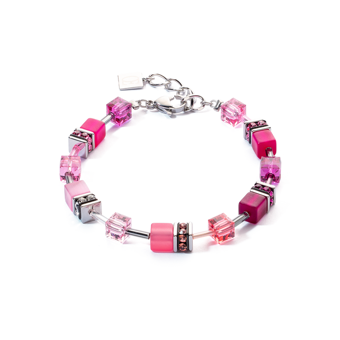 Coeur de Lion GeoCUBE® Iconic bracelet Viva Magenta