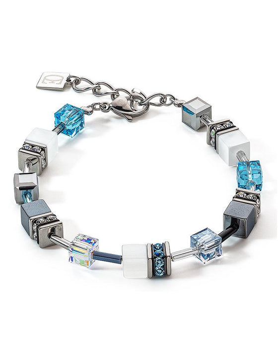 Coeur de Lion Geocube Bracelet White Light Blue