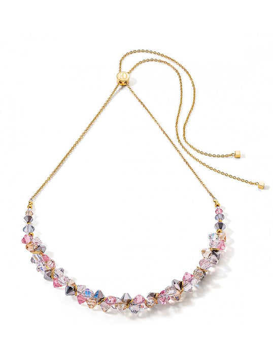 Coeur de Lion Necklace Pink and Gold Adjustable