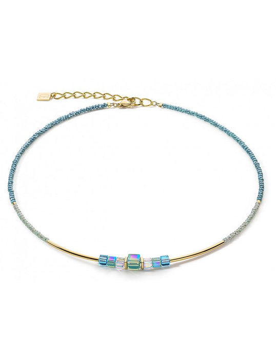 Coeur de Lion Petite Crystal Necklace in Sea Green