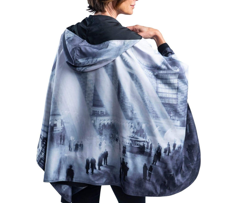 FINE ART RAINCAPER- GRAND CENTRAL TERMINAL RAINPROOF TRAVEL & TOURING CAPE