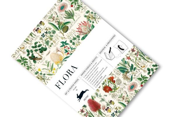 Flora Gift and Creative Papers Book