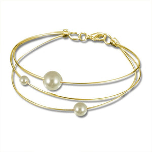 Gold-Filled Wire Pearl Handmade Bracelet