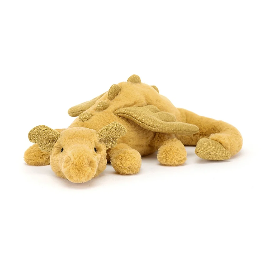  Little Dragon ぬいぐるみ 黄金龍 ドラゴン 黄色 JellyCat Golden Dragon Little Plush Toy — Pearl Grant Richmans
