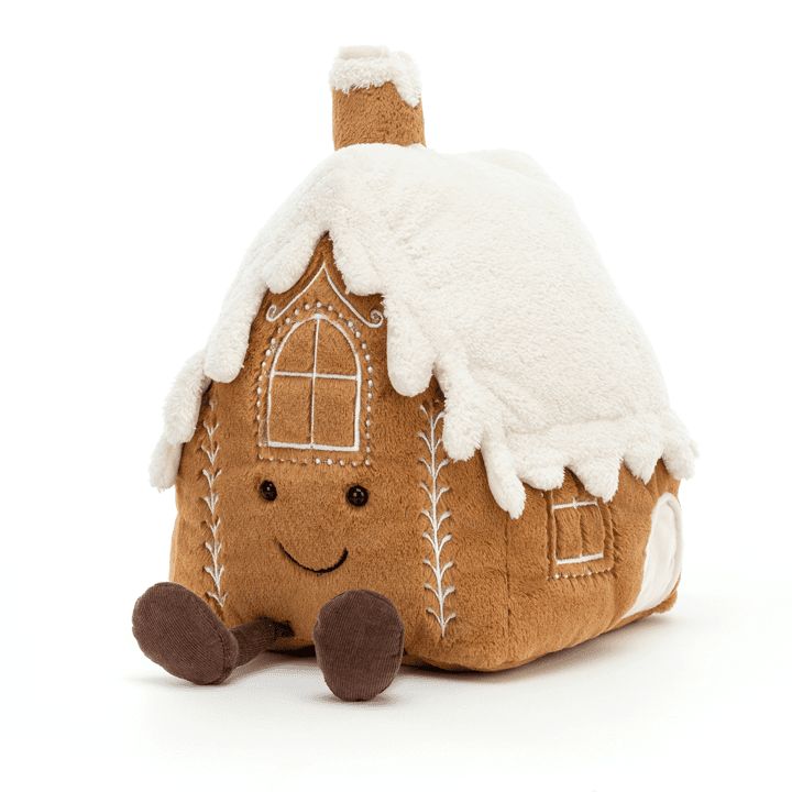 JellyCat Amuseable Gingerbread House Large Plush Toy — Pearl Grant JellyCat Amuseable Gingerbread House Large Plush Toy — Pearl Grant