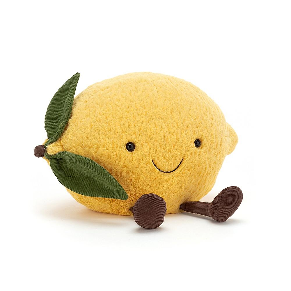  Amuseable Lemon レモン Large ぬいぐるみ JellyCat Amuseable Lemon Large Plush Toy — Pearl Grant Richmans