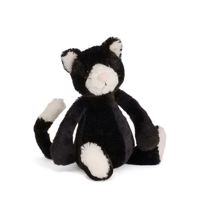 JellyCat Bashful Black and White Kitten Small Plush Toy