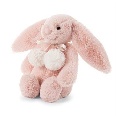 JellyCat Bashful Blush Snow Bunny Small Plush Toy