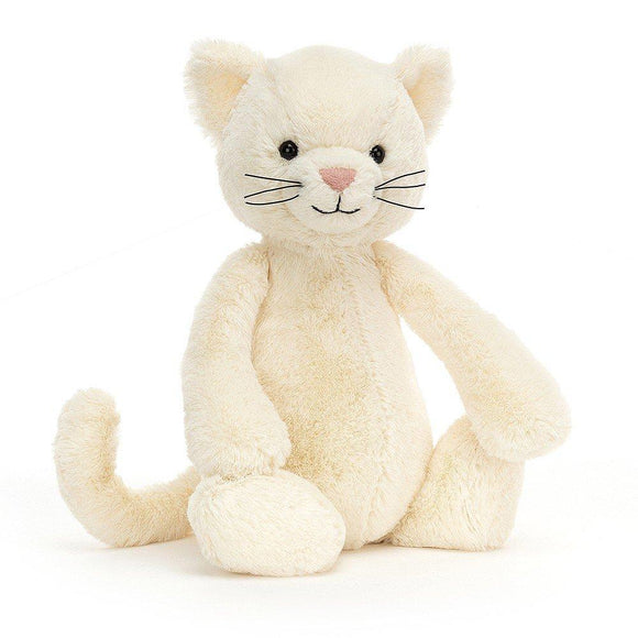 JellyCat Bashful Cream Kitten Medium Plush Toy