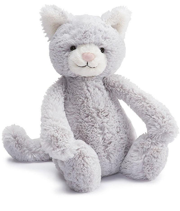 JellyCat Bashful Grey Kitty Medium Plush Toy