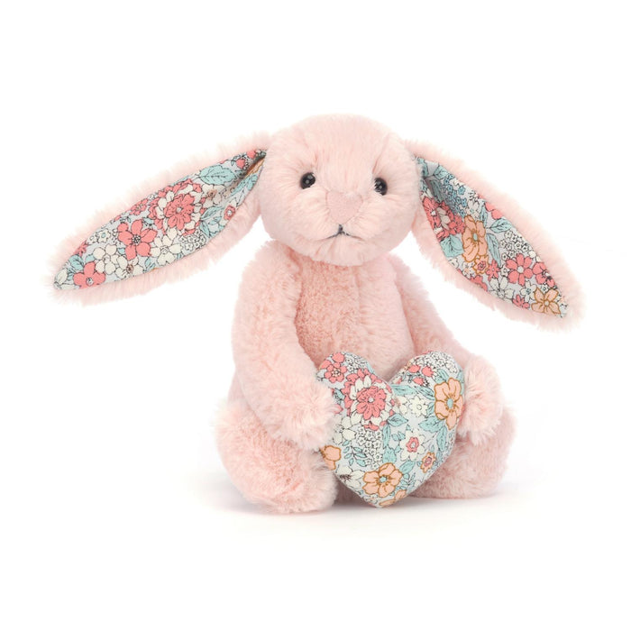 JellyCat Blossom Heart Blush Bunny Plush Toy