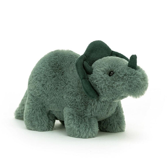 JellyCat Fossilly Triceratops Small Plush Toy