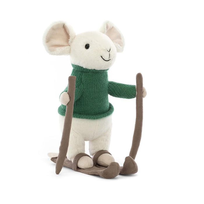 JellyCat Merry Mouse Skiing Plush Toy