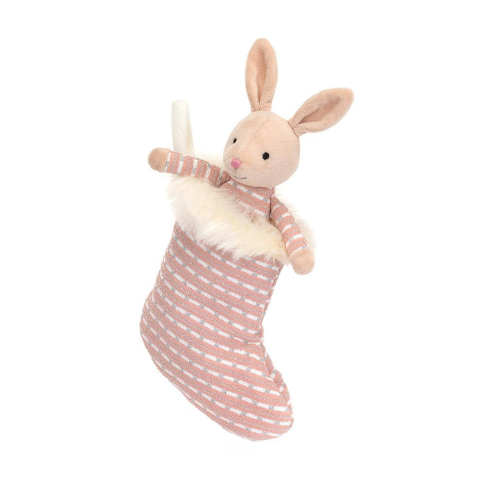 JellyCat Shimmer Stocking Bunny Plush Toy