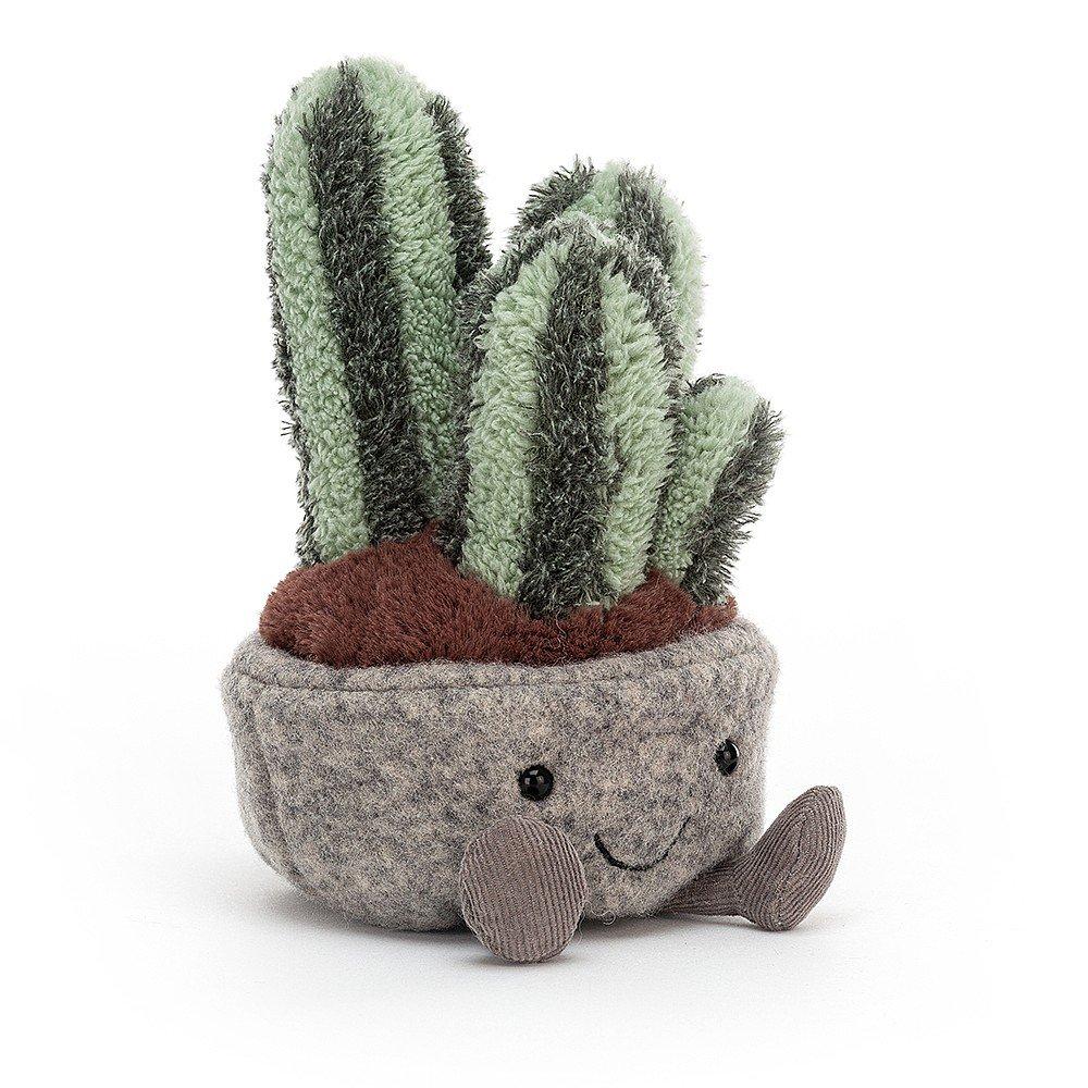succulent stuffed animal JellyCat Silly Succulent Columnar Cactus Plush Toy — Pearl Grant Richmans