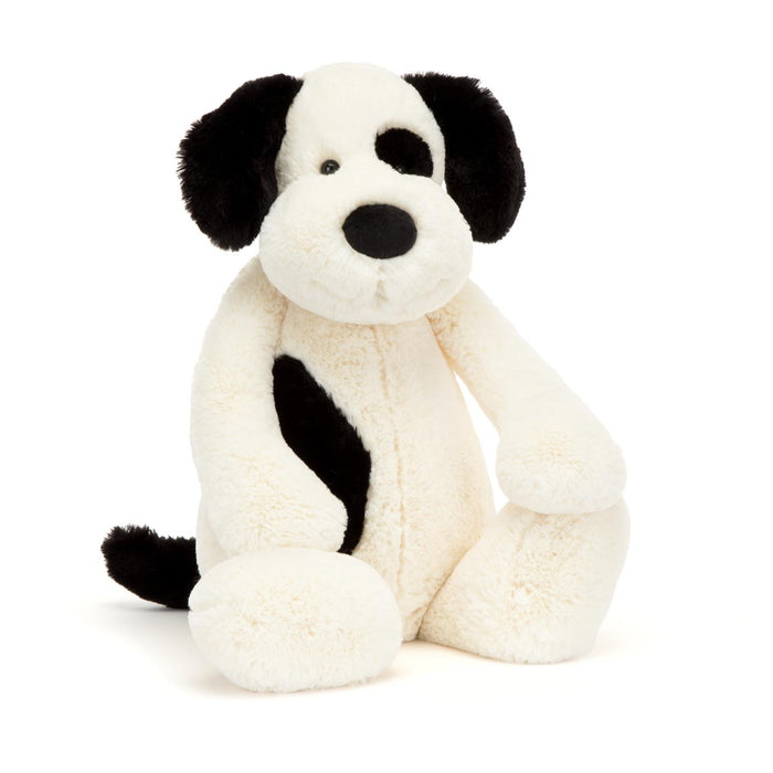 Jellycat Bashful Black & Cream Puppy Really Big Plush Toy