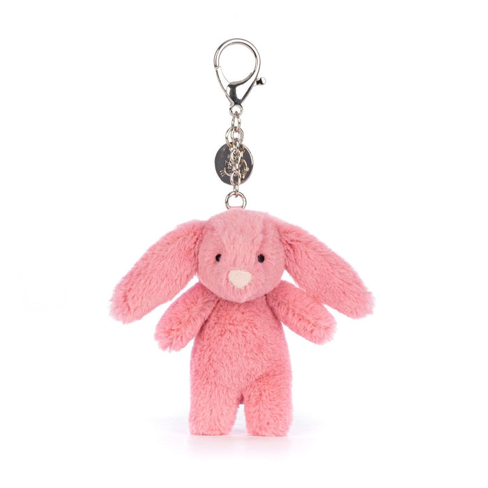 Jellycat Bashful Bunny Pink Bag Charm Plush Toy